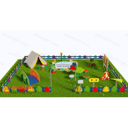 Туристическая площадка «Привал на полянке» (Комплект Оптима 3) 2_1