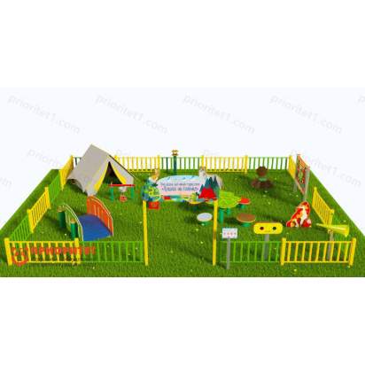 Туристическая площадка «Привал на полянке» (Комплект Оптима 2) 3_1