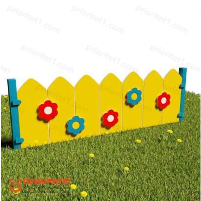 Забор «Цветочки-лепесточки» (Модель 2)