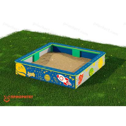 Комплект «Песочница с ПДД». Космос. 130х130х30 2_1