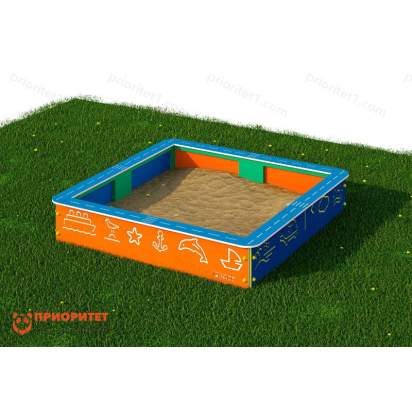 Комплект «Песочница с ПДД». (двойной бортик). Окружающий мир. 150х150х30 (3)_1