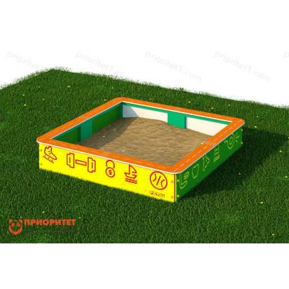 Комплект «Песочница с ПДД». (двойной бортик). Окружающий мир. 200х200х30 (4)_1