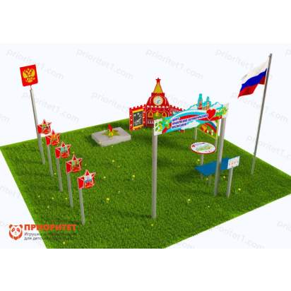 Патриотическая площадка «Центр нравственно-патриотического воспитания юных патриотов» (Комплект Оптима 1)_1