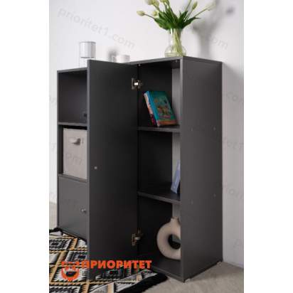 Стеллаж Вместительные полки (серый) (2)