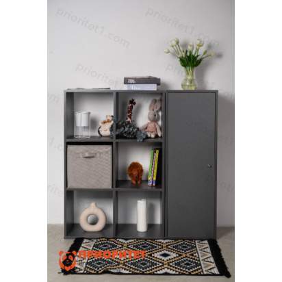 Стеллаж Вместительные полки (серый) (5)