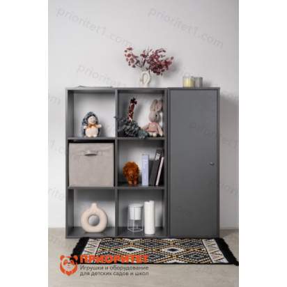 Стеллаж Вместительные полки (серый) (6)