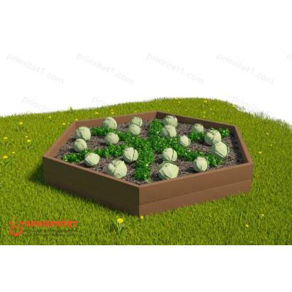 Грядка шестиуг коричневая_1