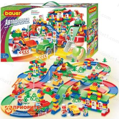 Конструктор Bauer Серии Автодорога Все включено! (323 эл.) 2_1