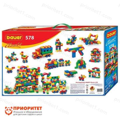 Развивающий конструктор Bauer Сlassic 578 элементов 2_1