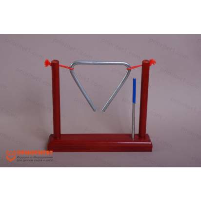 Треугольник музыкальный 12 см. на подставке_1