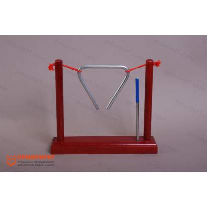 Треугольник музыкальный 10 см. на подставке_1