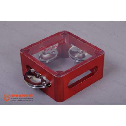 Бубен из массива березы с натяжкой, D 10 см. тонированный (1)_1