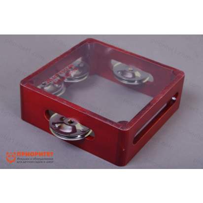 Бубен из массива березы с натяжкой, D 15 см. тонированный 1_1