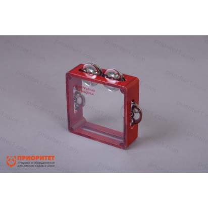 Бубен из массива березы с натяжкой, D 15 см. тонированный_1