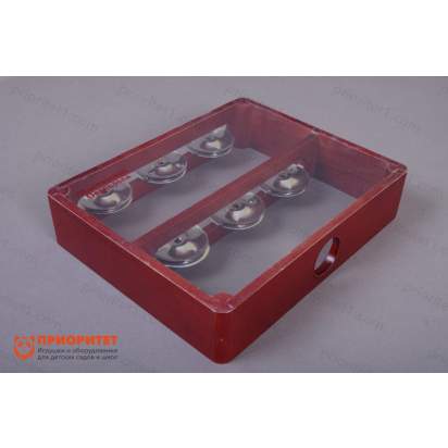 Бубен из массива бука с натяжкой, D 25 см. Президент, тонированный 1_1