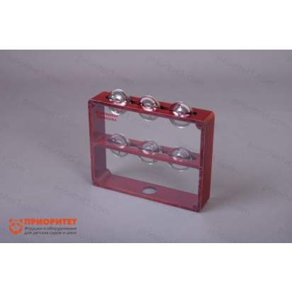 Бубен из массива бука с натяжкой, D 25 см. Президент, тонированный_1