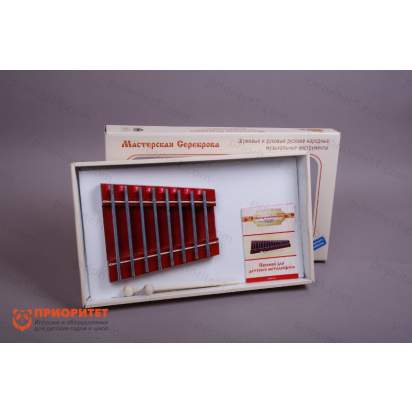 Металлофон диатонический Ля мажор (8 нот, на низком резонаторе) 1_1