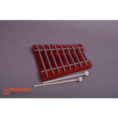 Металлофон диатонический Ля мажор (8 нот, на низком резонаторе)_1