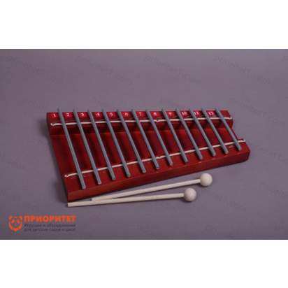 Металлофон диатонический Ля мажор (12 нот, на низком резонаторе)_1