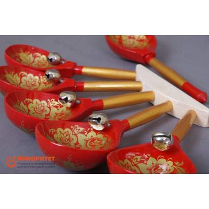 Ложки веерные Пятерка с бубенцами Мастерская Сереброва 2_1