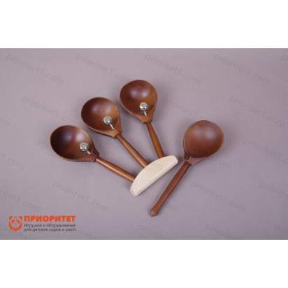 Ложки веерные с бубенцами Мастерская Сереброва тонированные 1_1