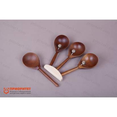 Ложки веерные с бубенцами Мастерская Сереброва тонированные 2_1