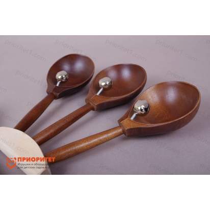 Ложки веерные с бубенцами Мастерская Сереброва тонированные 3_1