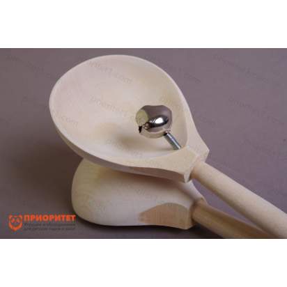 Ложки в станке с бубенцами Мастерская Сереброва без росписи 1_1