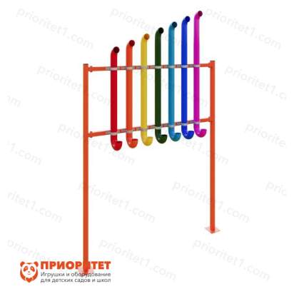 Элемент для музыкального парка Радуга (пан-флейта)_1