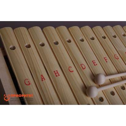 Ксилофон диатонический До мажор (15 пластин, на высоком резонаторе) лак 2_1