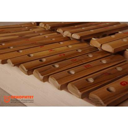 Ксилофон хроматический До мажор (25 пластин, на высоком резонаторе, клен) лак 3_1