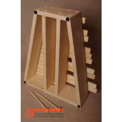 Ксилофон хроматический До мажор (25 пластин, на высоком резонаторе, клен) лак 4_1