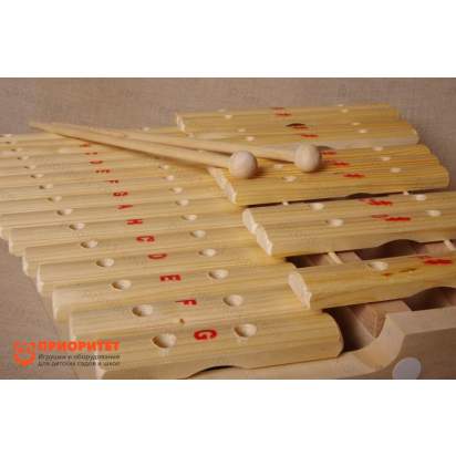 Ксилофон хроматический До мажор (25 пластин, на высоком резонаторе) лак 1_1