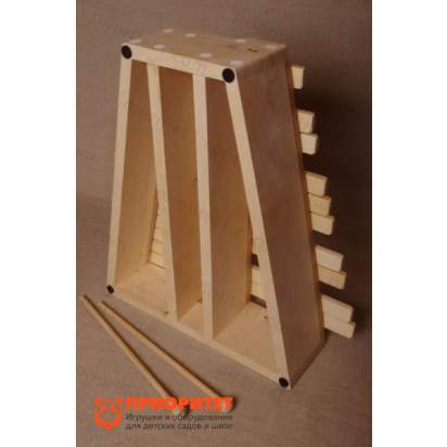 Ксилофон хроматический До мажор (25 пластин, на высоком резонаторе) лак 3_1