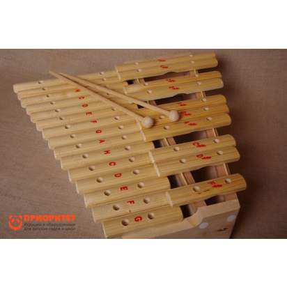 Ксилофон хроматический До мажор (25 пластин, на высоком резонаторе) лак 4_1