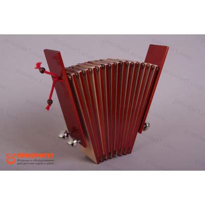 Трещотка пластинчатая малая с бубенцами тонированная_1