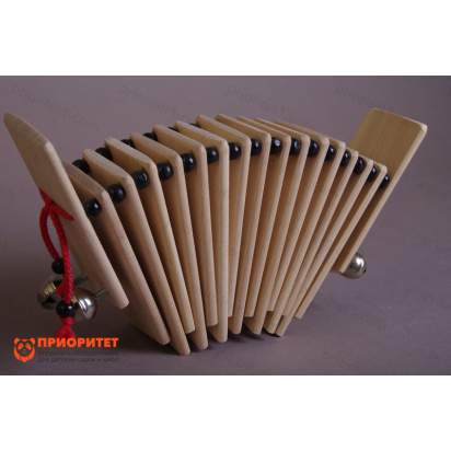 Трещотка пластинчатая «малютка» с бубенцами (без росписи) 1_1