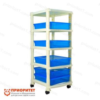 Стойка пластиковая для хранения наборов в лотках БЫТПЛАСТ (лотки в комплект не входят)_1