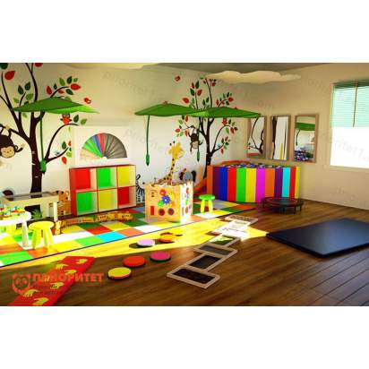 Светлая сенсорная комната в детском саду_1