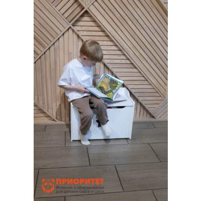 Ящик для игрушек ЗВЕЗДА белый1