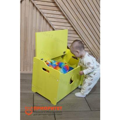 Ящик для игрушек ЛУНА желтый2