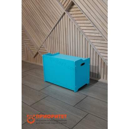 Ящик для игрушек СЕРДЦЕ бирюза4