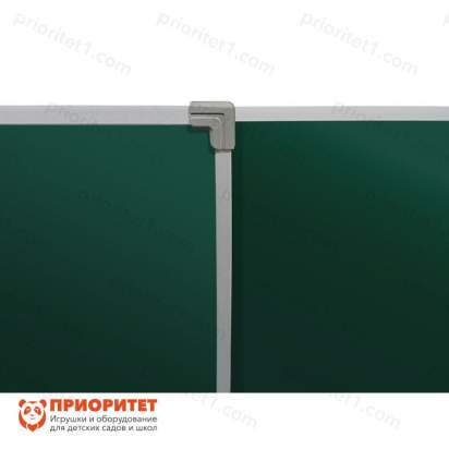 Двухэлементная магнитно-меловая доска 100х225 - алюминиевый профиль створка слева_1