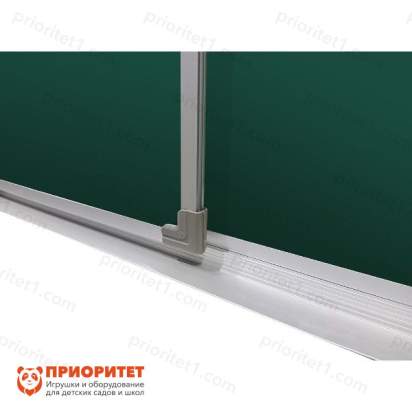 Двухэлементная магнитно-меловая доска 100х225 - алюминиевый профиль створка слева1_1