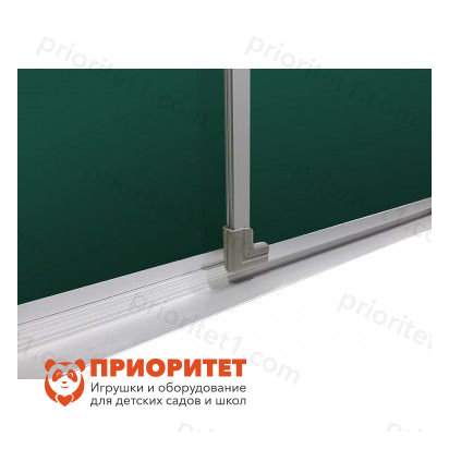 Двухэлементная магнитно-меловая доска 120х225 - алюминиевый профиль створка справа 150х75111_1