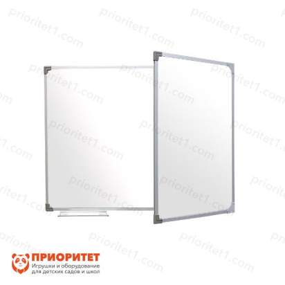 Двухэлементная магнитно-маркерная доска 100х225 - алюминиевый профиль створка справа 150х75_1