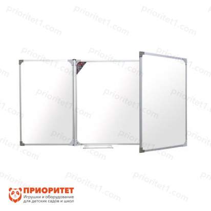 Трехэлементная магнитно-маркерная доска 100х200 - алюминиевый профиль_1