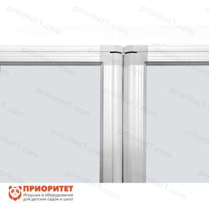 Трехэлементная магнитно-маркерная доска 120х300 в премиум профиле2_1