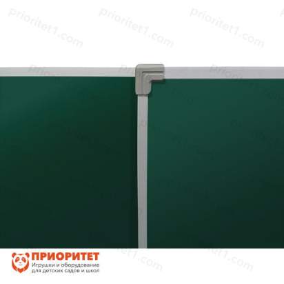 Трехэлементная магнитно-меловая доска 100х400 - алюминиевый профил_1