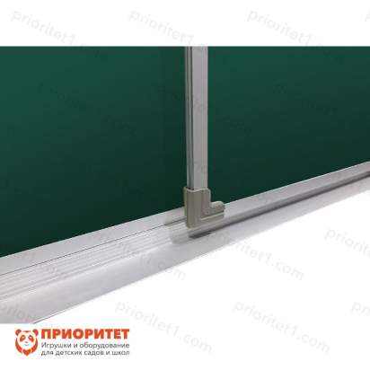 Трехэлементная магнитно-меловая доска 100х400 - алюминиевый профиль1_1